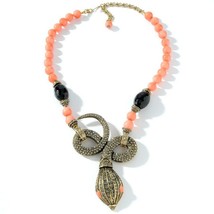 NEW Heidi Daus Spectacular Serpent Snake-Shaped Drop Neckalce 21&quot;L - £146.94 GBP