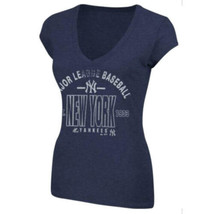 Majestic Women&#39;s New York Yankees Follow Your Team T-shirt Blue Large - £15.95 GBP