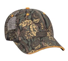 NEW OTTO LEAF CAMO HUNTING BACK CAP HAT HUNTING BLANK ADJUSTABLE TRUCKER... - $9.01