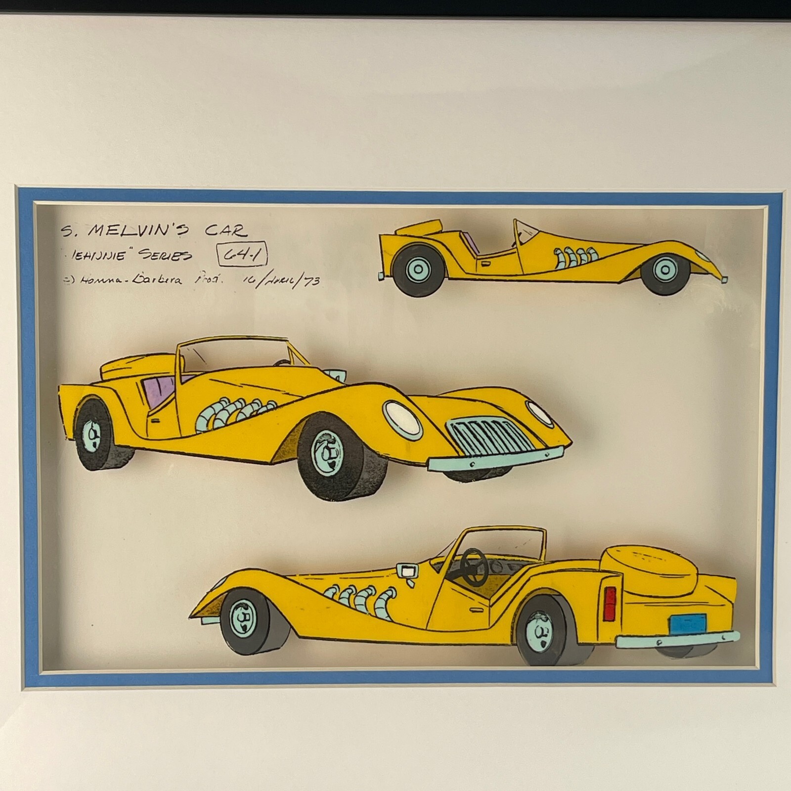 1973 "Jeannie" Character Model Sheet Acrylic Painting Cel Collage Hanna-Barbera Item image 8
