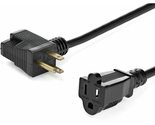 StarTech.com 6ft (2m) Power Extension Cord - 360° Rotating Flat Plug Ext... - $24.54+