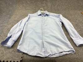 Hugo Boss Dress Shirt Mens 16 32 33 Check Plaid Sharp Fit Button Up - $16.82