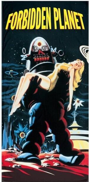 Forbidden Planet/Robbie Robot - Beach / Bath Towel (76.2cm x 152cm) ~ New /- ...