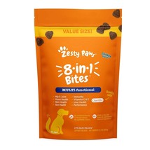 Zesty Paws 8 In 1 Multivitamin Probiotic Gut Health Bites For Dogs Chicken 170CT - £46.40 GBP