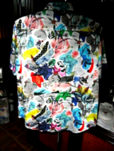 Robert Graham Colorful Short Sleeve Shirt Size Medium image 3