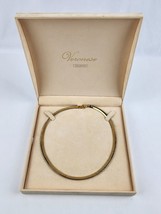 Veronese Italy 925 Sterling Silver gold plate Reversible Omega Necklace ... - £36.58 GBP