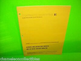 Electrohome Video Arcade Game Color TV Monitor Manual 1980 GO7 13" - $8.09