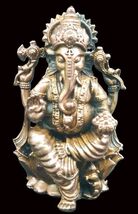 Lord Ganesha Idol in Pure Solid Copper - $94.05