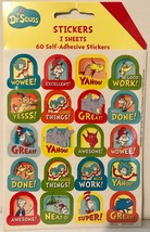 Dr Seuss Motivational Reward Stickers Bright and Fun 60 Sticker Pack - Lot of 2 - £4.82 GBP