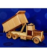 wood decorative Dump truck large14”handmade kids room decoration - £96.75 GBP