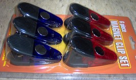 6 Piece Magnet ClipS Red Blue Refrigerator Fridge Refrigerator attach mA... - €11,26 EUR