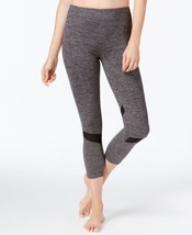 Gaiam Womens Om Luxe Fitness Yoga Capri Leggings size Medium, Charcoal Heather - £32.17 GBP