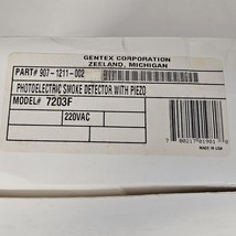 GENTEX PHOTOELECTRIC SMOKE DETECTOR FIRE ALARM PIEZO 7203F NOS - $652.00 MXN