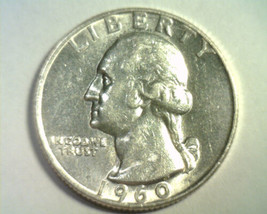 1960-D WASHINGTON QUARTER CHOICE ABOUT UNCIRCULATED CH AU NICE ORIGINAL ... - £6.51 GBP