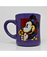 Disney Purple Minnie Mouse with Flower Ceramic 14 oz. Coffee Mug - £8.03 GBP