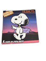 Peanuts Halloween Crew Socks 4-Pack Snoopy Charlie Brown Shoe Size 4–10 - $295.45 MXN
