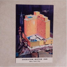 Vtg Postcard Sheraton Motor Inn, 42nd Street At 12th Avenue New York City Litho - £3.08 GBP