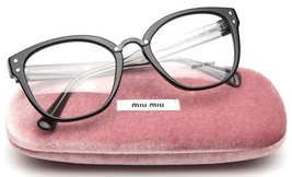 New Miu Miu Vmu 04Q 1AB-1O1 Black Eyeglasses 52-20-140mm B44mm Italy - $122.49