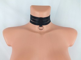 Choker Harness, Womens Choker, Wide Choker With Rings, Strap Harness Cho... - $21.60