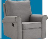 Hughes Swivel Recliner Living Room, Microfiber Upholstered Gliding Chair... - £674.27 GBP