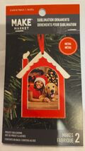 Make Market 3" Pack Metal House Sublimation Ornaments Christmas DIY, 2 CT - $15.83