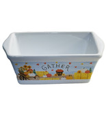 Royal Norfolk Mini Loaf Pan Fall Autumn Harvest  Oven &amp; Micro &amp; Dishwash... - $14.73