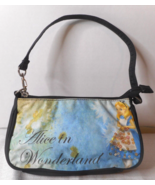 Disney Alice in Wonderland Black Nylon Purse Small Handbag Wristlet Sequins - £10.12 GBP