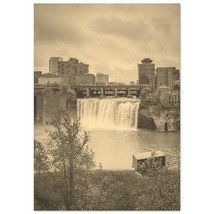 Vintage Rochester New York Travel Poster Print Wall Art | Retro Rochester Dam Ho - $19.99