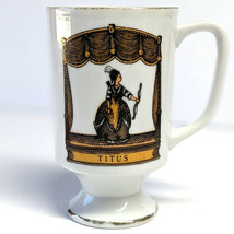 Royal Crown Shakespeare Titus Footed Pedestal Mug 8oz Illustrated J Fleming 1967 - £14.69 GBP