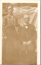Mother and Father Ma And Pa Old Folks Portrait RPPC Postcard A25 - £7.13 GBP