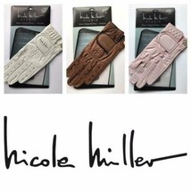 New Ladies Nicole Miller Premium Leather Golf Glove. White, Pink, Brown.... - £12.95 GBP