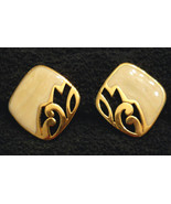 Avon Scrollwork EARRINGS Pearly GoldVTG Plated Nickel Free CHOOSE Clip o... - €15,32 EUR