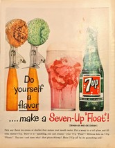 7up do yourself a flavor make a Seven-up float-1961 Vintage Print Ad - $9.74