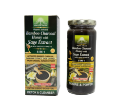 Organic Bamboo Charcoal Honey with Sage Extract | ESSENTIAL PALACE - $23.99