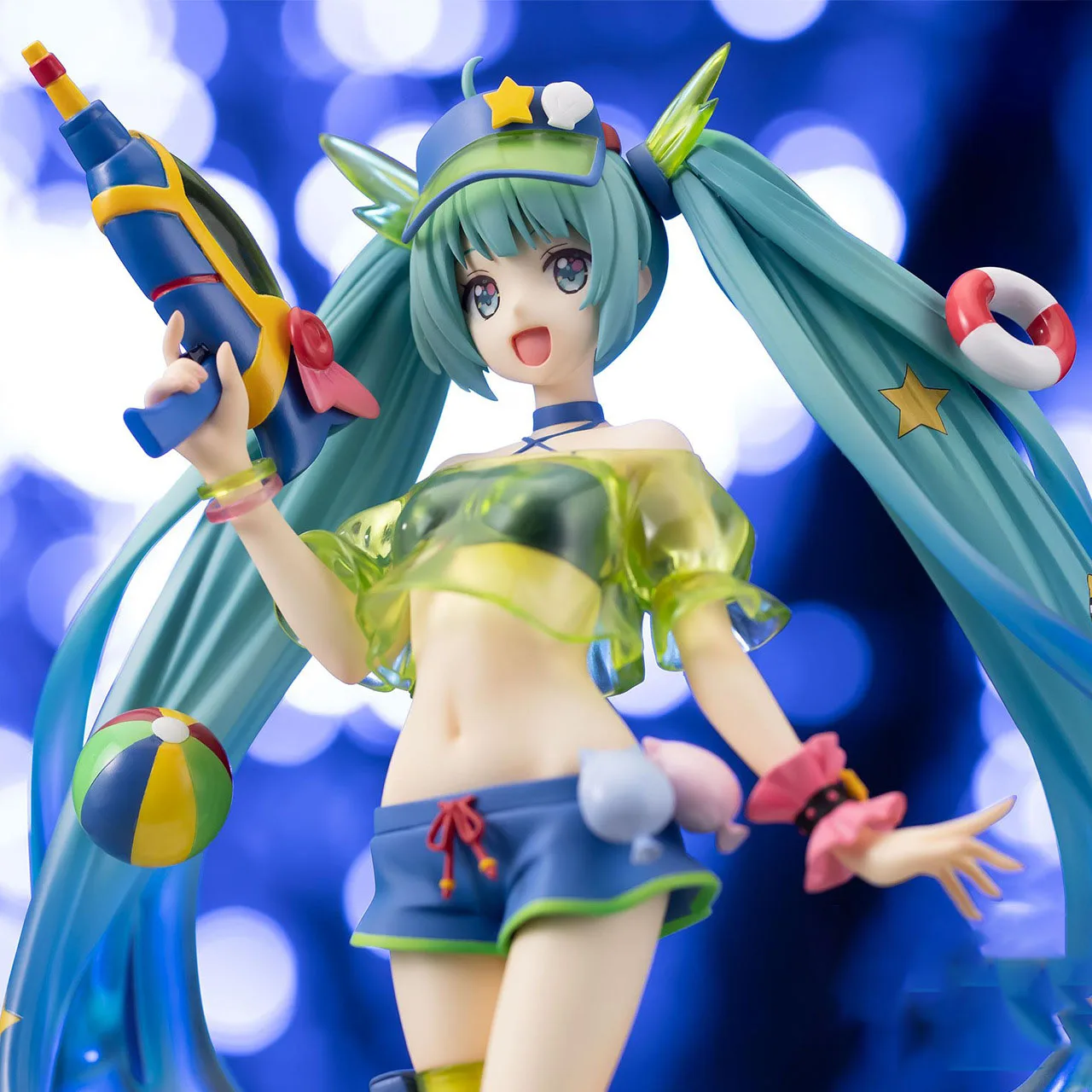 Sega Vocaloid Original Hatsune Miku Figure Spm Summer Water Gun 22cm Pvc Anime - £18.72 GBP+