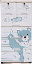 Woqlibe Dresser Drawer Organizers,Polar Bear, Plastic 6 Drawer, Or Playroom. - £147.97 GBP