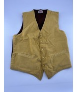 Vintage Bud Berma Corduroy Sweater Vest Mens Small 60s Brown Yelloe USA ... - $39.15 CAD