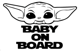 Star Wars Baby on Board Yoda Vinyl Sticker Decal Car Truck Phone - £2.81 GBP+