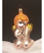 Christopher Radko Angel Blown Glass Ornament 4&quot; Tall Elegant Made In Ger... - $35.53