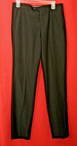 Nordstrom Kids Black Dress Pants Boys 20 x 31&quot; Flat Front MINT EUC Poly ... - £11.96 GBP