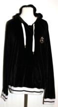 Santa Cruz Skateboard Women&#39;s Large L Hoodie Black Skater Sweatshirt Velvet Feel - £15.56 GBP