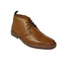 Men's Steve Madden Chuka Comfort Boot Soft Leather Lace up Harros Tan image 7