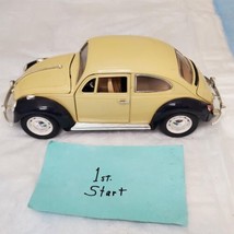 Vintage Road Tough Volkswagen Beetle Die Cast Metal Car - £7.79 GBP
