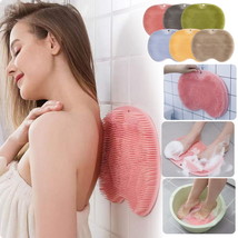 Massage Bath Brush Bathroom Non-slip Bath Mat Back Massage Brush Silicone Suctio - £13.40 GBP+