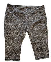 T by Talbots Black and White Cropped Leggings Size 3X - $18.99