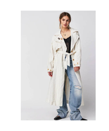 New Free People Melia Mac Coat WTF $228 Ivory Small Oversized by We The ... - $112.50