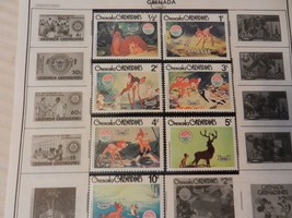 Set of 7 Disney Stamps 1980 Christmas Bambi from Grenada, MNH - £15.75 GBP