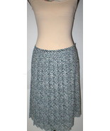 Womens USA NWT $398 Worth New York Skirt Pleated Dark Blue White 6 Work ... - £314.96 GBP