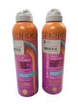 2 Pack Pacifica Sun Skincare Mineral Combo Sunscreen Spf 30 Sea C Sheer Spray - £17.69 GBP