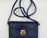Women Messenger Bag Vintage  Soft Blue Faux Leather Handbag - £13.35 GBP